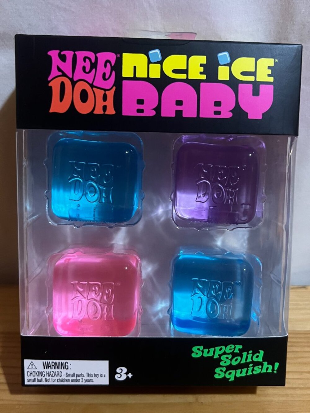 NeeDoh Nice Ice Baby, Satisfying Square Shaped Sensory Toys Brand New $30